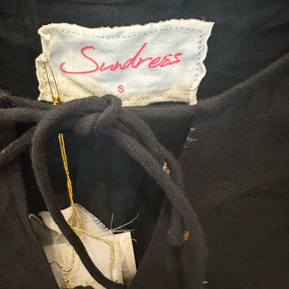 NWT Danae Black and Gold Dress - Picture 4 of 9